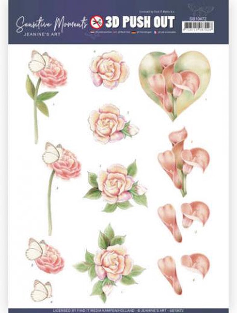 Calla Lily 3D Push Out Sensitive Moments by Jeanines Art